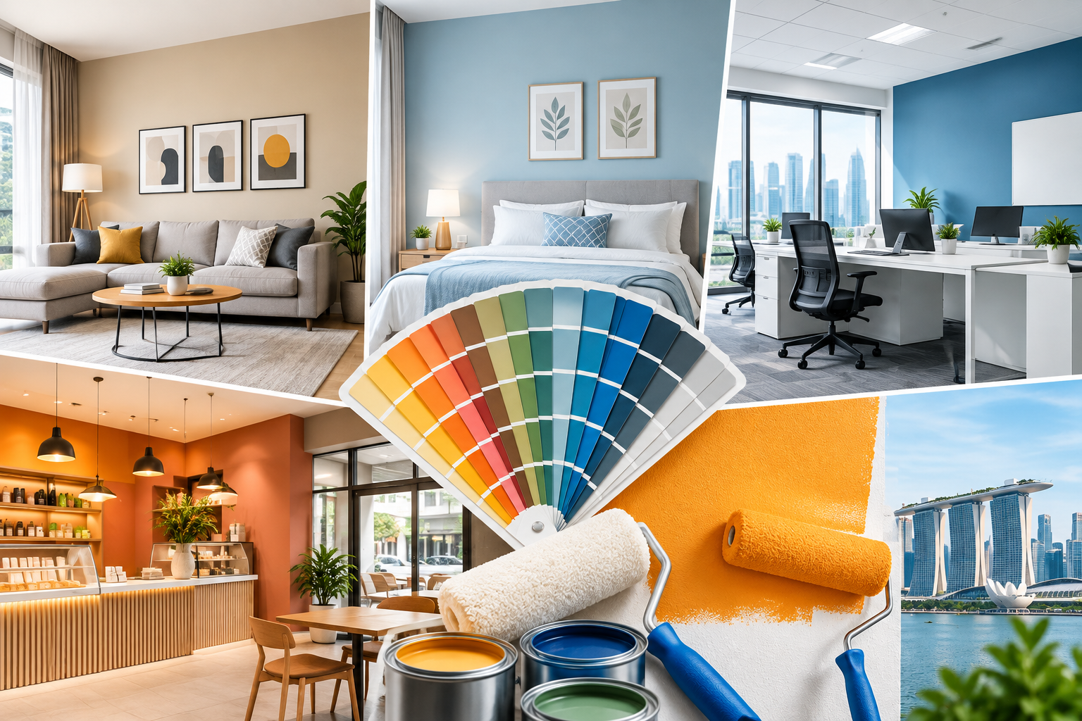 Choosing Wall Colours for Different Types of Singapore Spaces