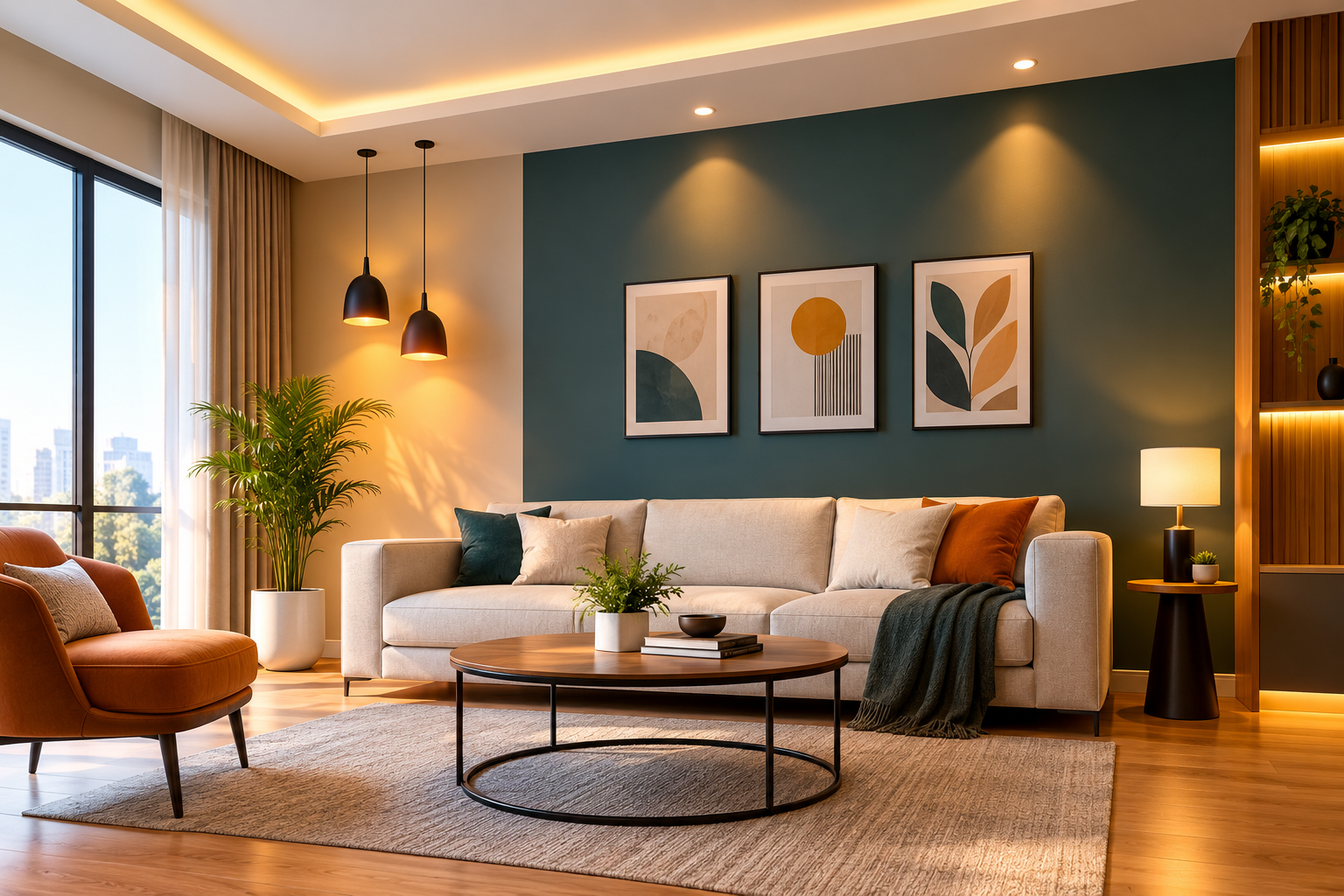 How Interior Lighting and Wall Colours Work Together